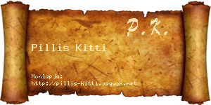 Pillis Kitti névjegykártya